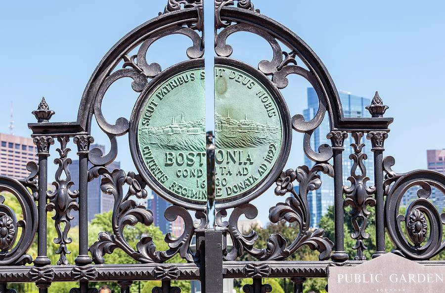 Boston Garden Gate Detail by Val Black Russian Tourchin Boston Garden Gate Detail by Val Black Russian Tourchin