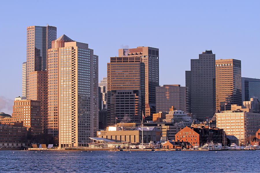 Boston Harbor and New England Aquarium Photograph by Juergen Roth