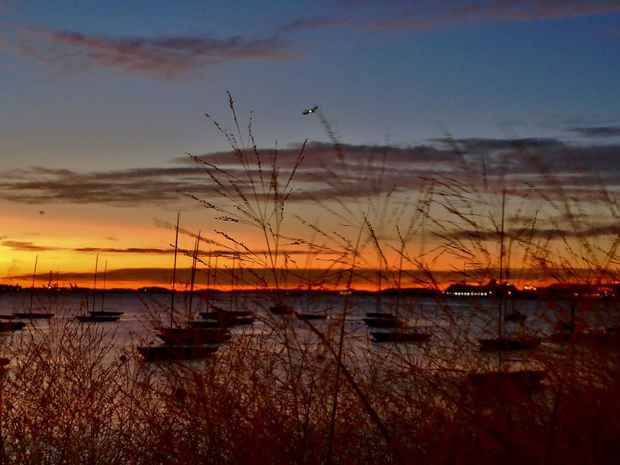 Boston Harbor at Dawn Photograph by Scott Hufford