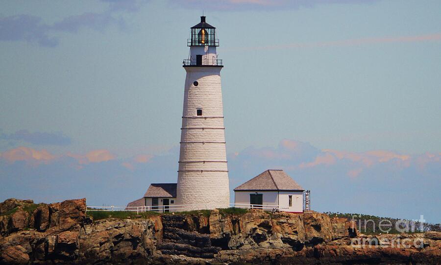 Summer Photograph - Boston Harbor Lighthouse Vision # 7 by Poets Eye