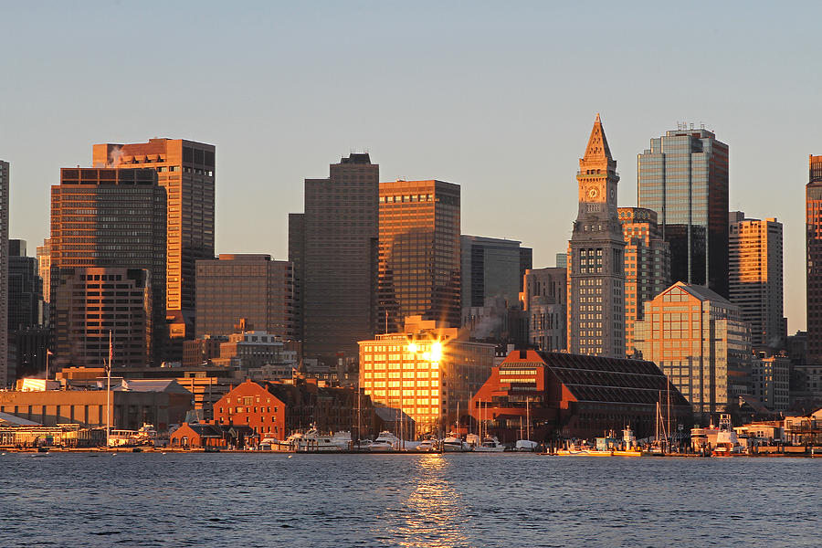 Boston Photograph - Boston Harbor Morning Bliss by Juergen Roth