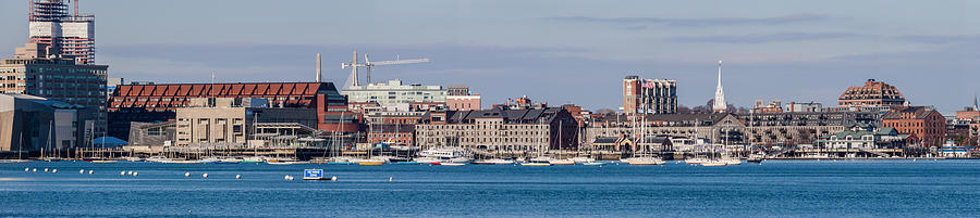 Boston Harbor Panorama Photograph by Brian MacLean