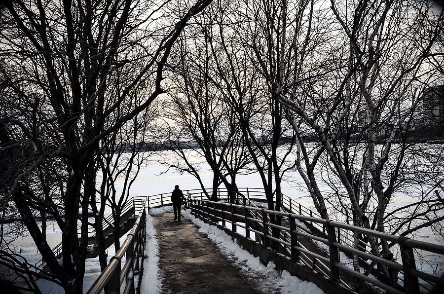 Boston Photograph - Walk to the Charles by Tyler Wiggins