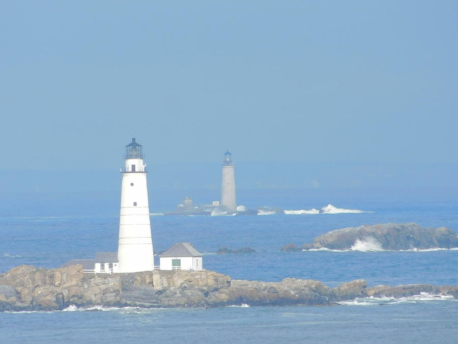 Boston Harbors Lighthouses Photograph by Catherine Gagne