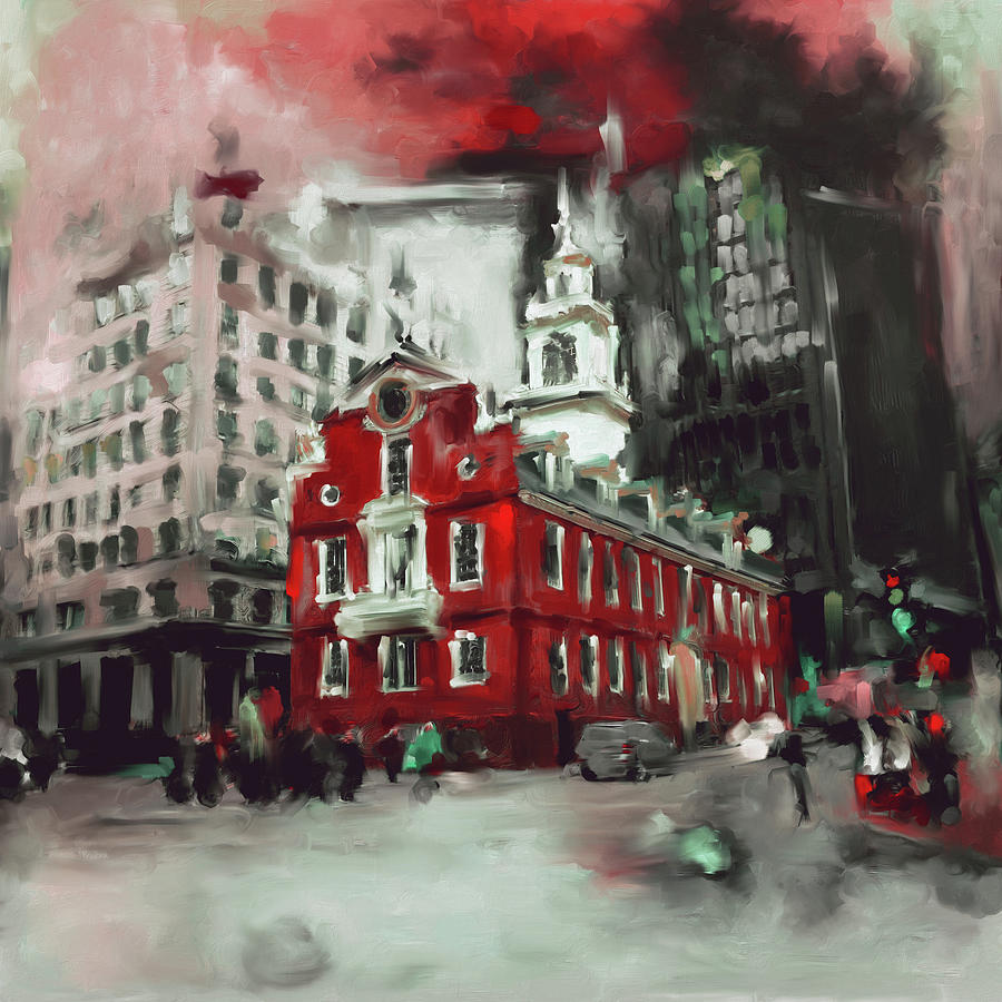 Boston Painting - Boston I 470 II by Mawra Tahreem