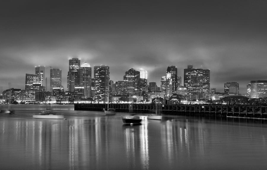 Boston in Black and White Photograph by Brendan Reals