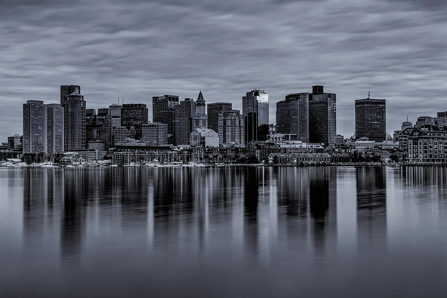 Boston in Monochrome Photograph by Rob Davies