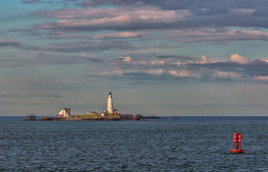 Boston Lighthouse And Buoy Photograph by Brian MacLean