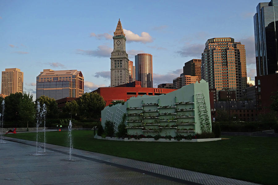 Boston MA Garden Wall on the Rose Kennedy Greenway Photograph by Toby McGuire