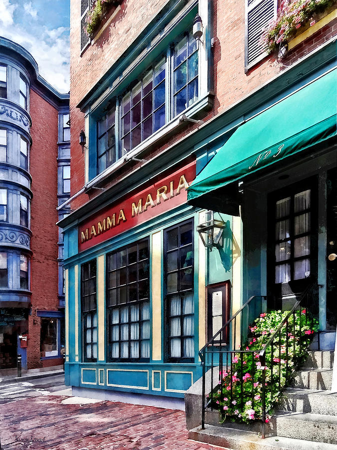 Boston MA - North End Restaurant Photograph by Susan Savad