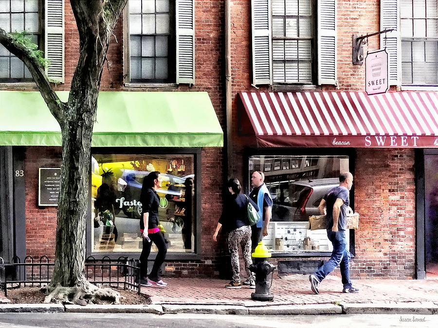Boston MA - Street With Candy Store and Bakery Photograph by Susan Savad
