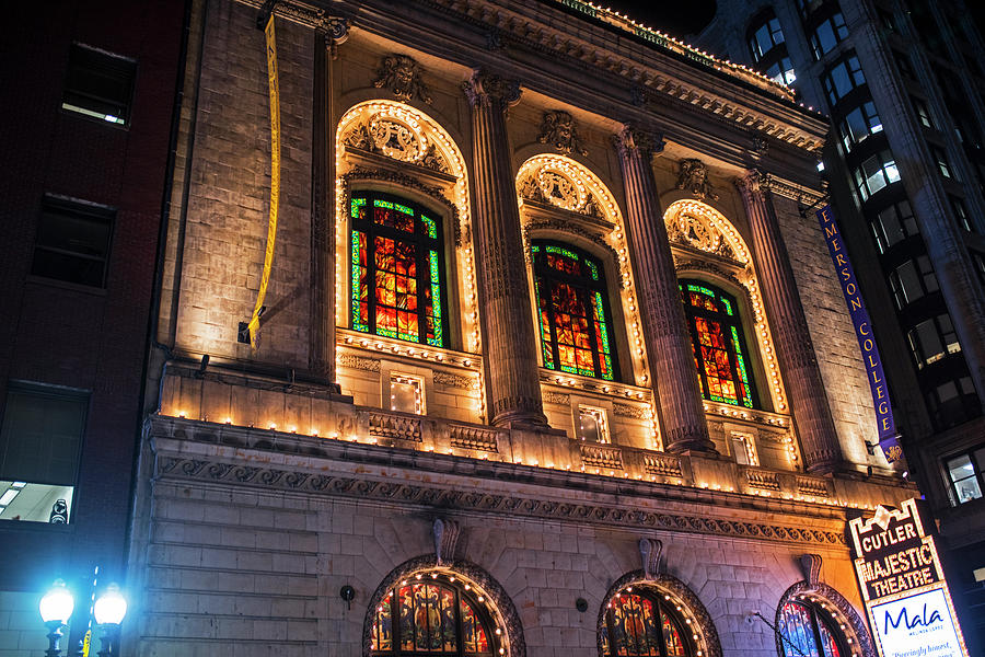 Boston MA Theater District Tremont Street Windows Photograph by Toby McGuire