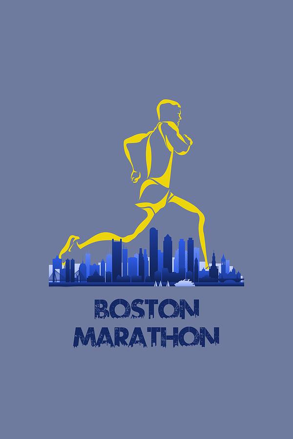 Runner Photograph - Boston Marathon5 by Joe Hamilton Runner Photograph - Boston Marathon5 by Joe Hamilton