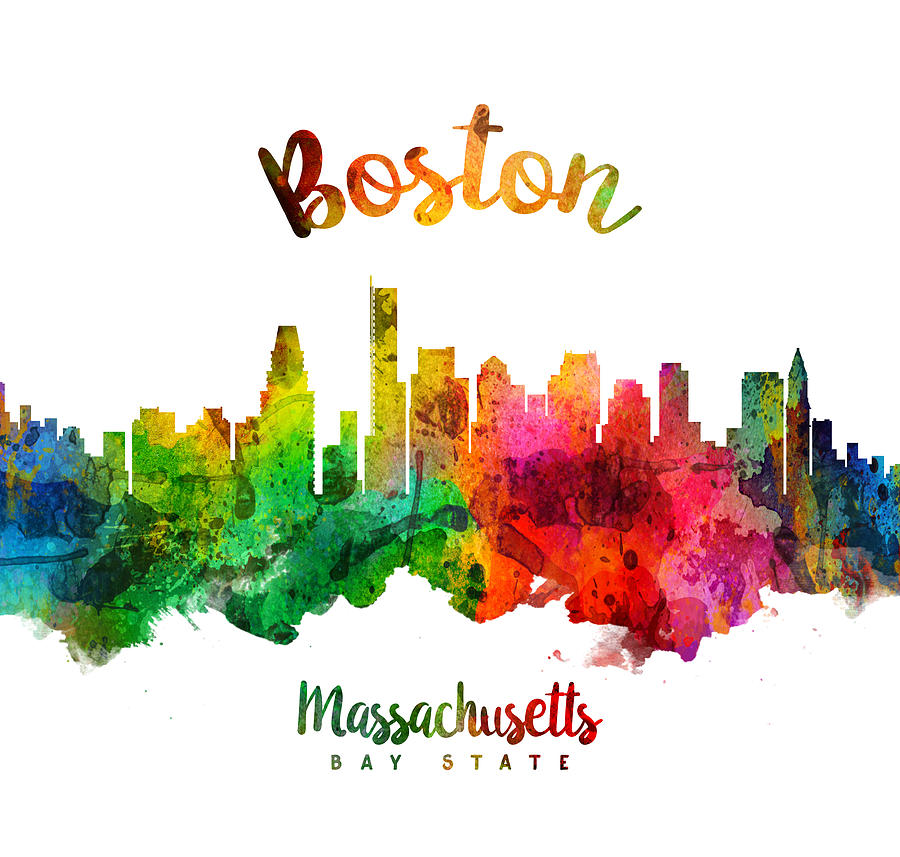 Boston Painting - Boston Massachusetts 24 by Aged Pixel