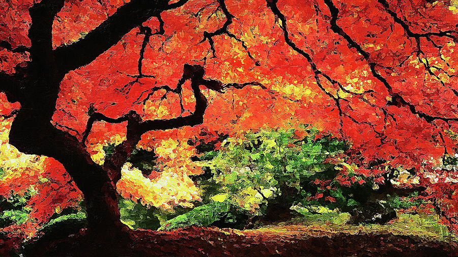 Boston, Massachusetts - Autumn Colors 03 Painting by AM FineArtPrints