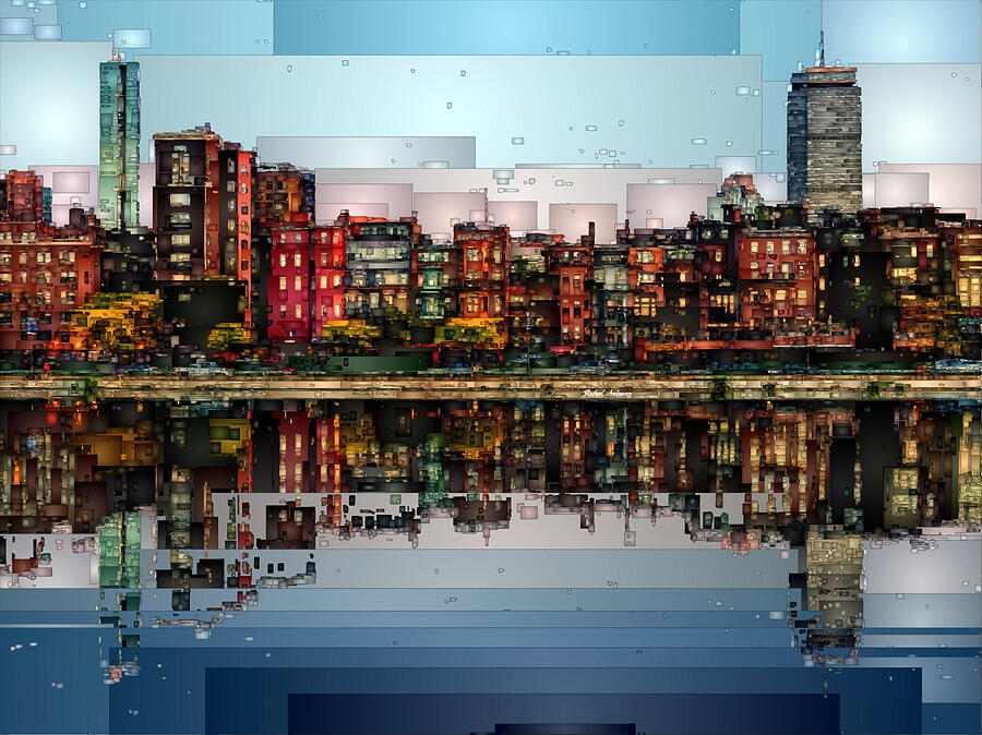 Boston, Massachusetts Digital Art by Rafael Salazar