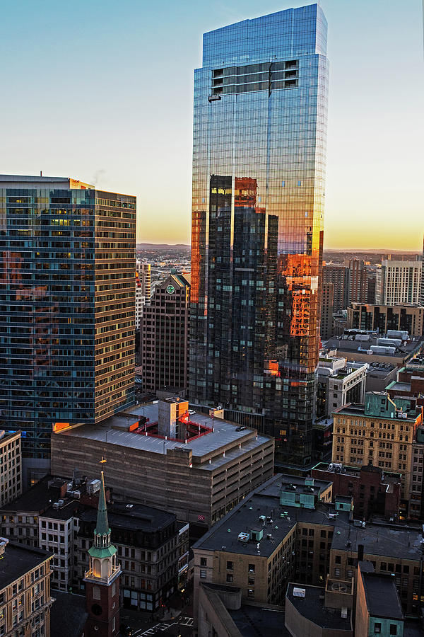 Boston Millennium Tower at Sunset Boston MA Photograph by Toby McGuire