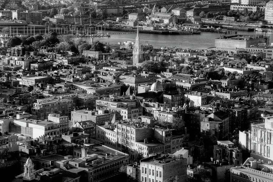 Boston North End Aerial Photograph by Joann Vitali