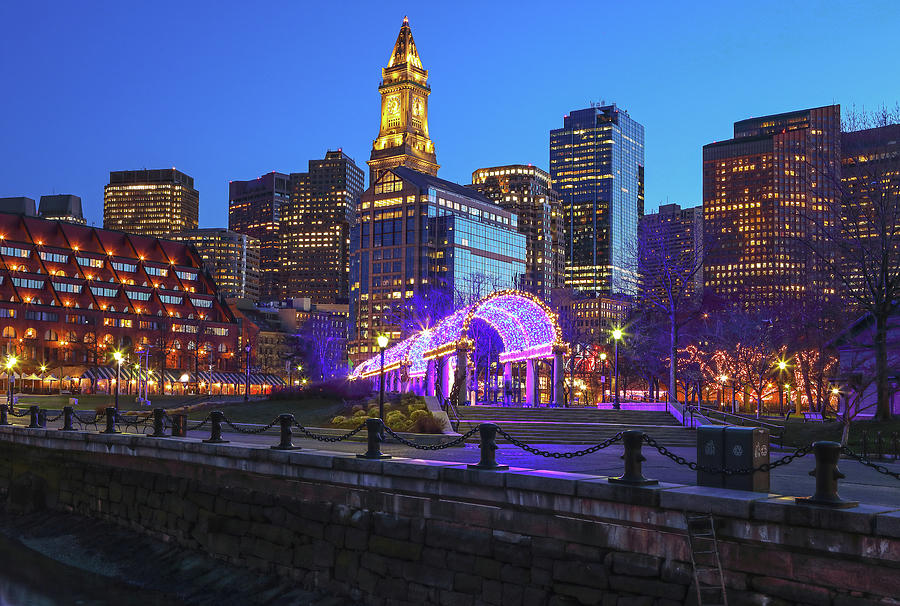 Boston North End Christopher Columbus Waterfront Park Photograph by Juergen Roth