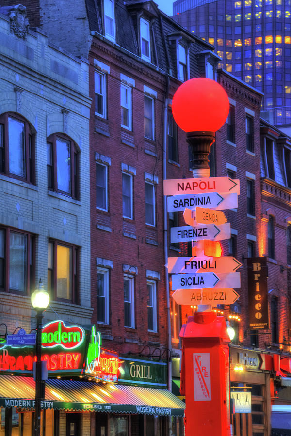Boston North End - Hanover Street Photograph by Joann Vitali