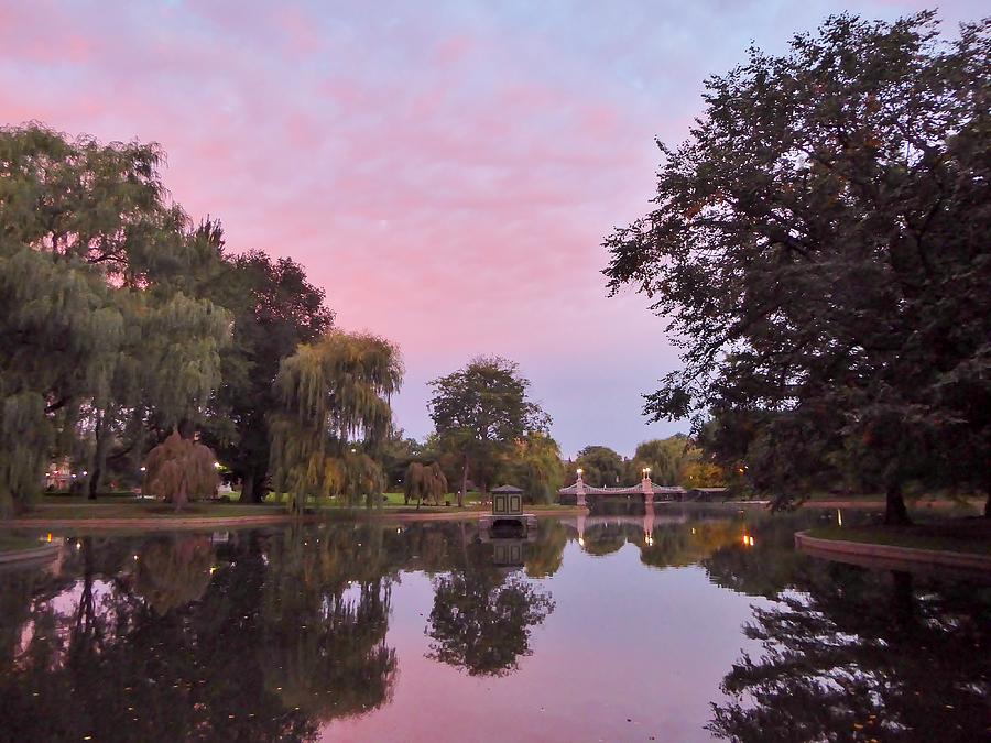 Boston Public Garden at Dawn Photograph by Scott Hufford