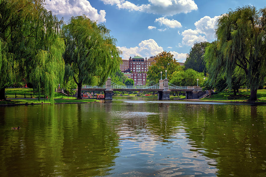 Boston Photograph - Boston Public Garden Bridge by Rick Berk