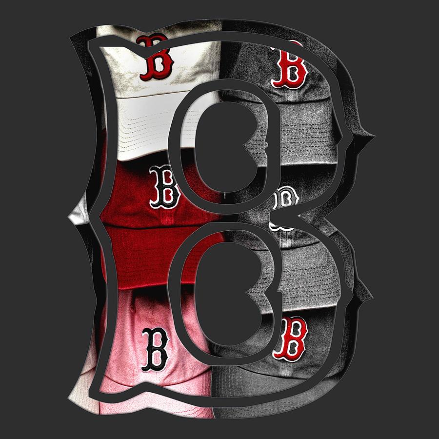 Boston Red Sox B Logo Digital Art by Joann Vitali