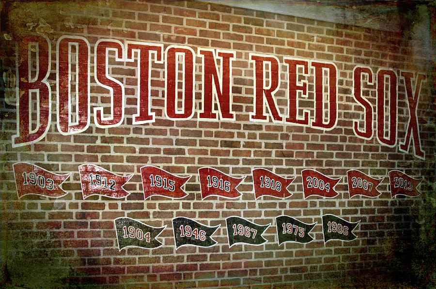Boston Red Sox Championship Flags Photograph by Joann Vitali