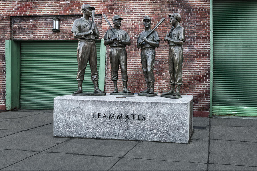 Ted Williams Photograph - Boston Red Sox Teammates by Susan Candelario