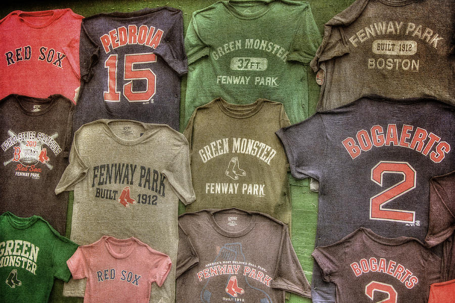 Boston Red Sox Photograph - Boston Red Sox Tee Shirts Art by Joann Vitali