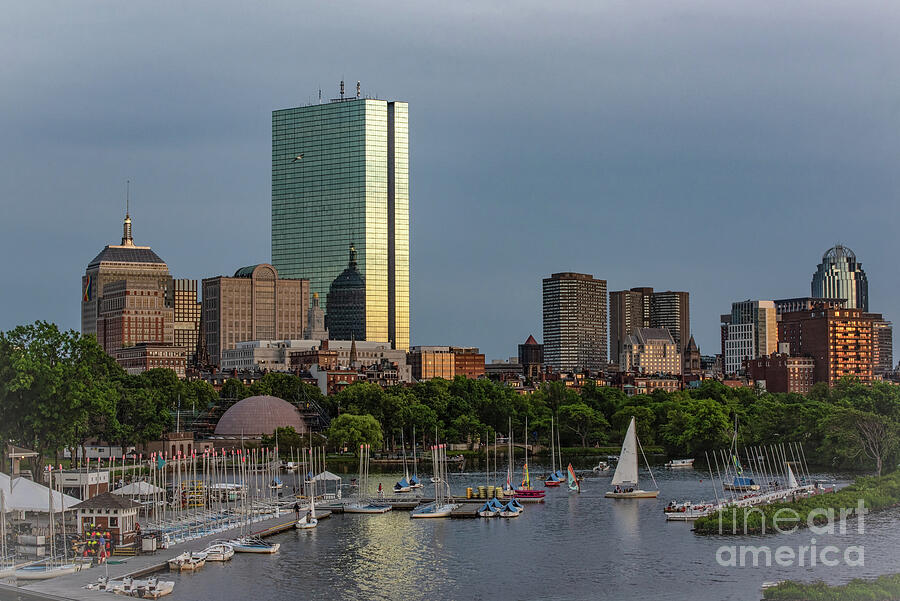 Boston Riverside At Dusk Photograph