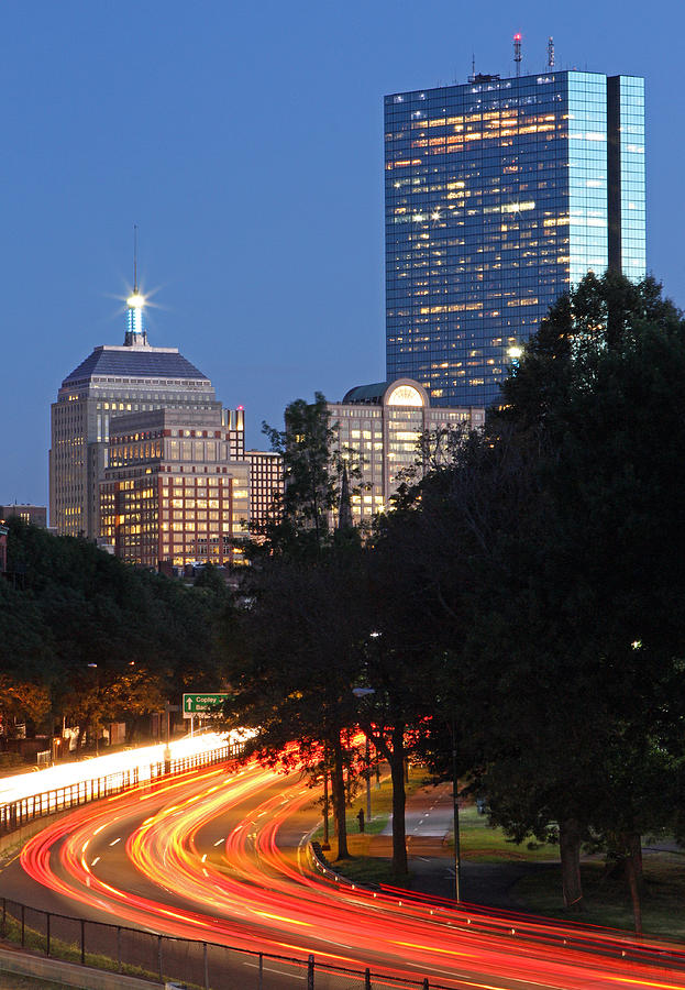 Rush Hour Movie Photograph - Boston Rush Hour on Storrow Drive by Juergen Roth