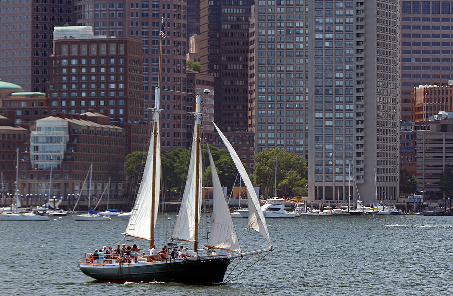 Boston Photograph - Boston Sailing by Juergen Roth