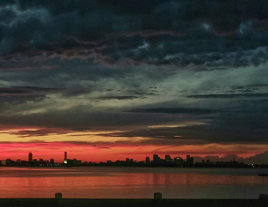 Boston Photograph - Boston Skyline After a Storm by Deborah Squires