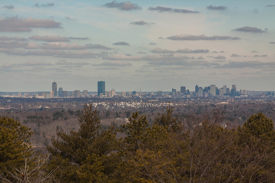 Boston Skyline as seen from the summit of Buck Hill Photograph by Brian MacLean