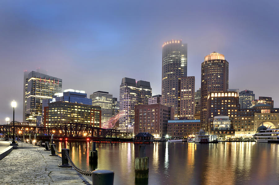 Boston Skyline Photograph by Brendan Reals