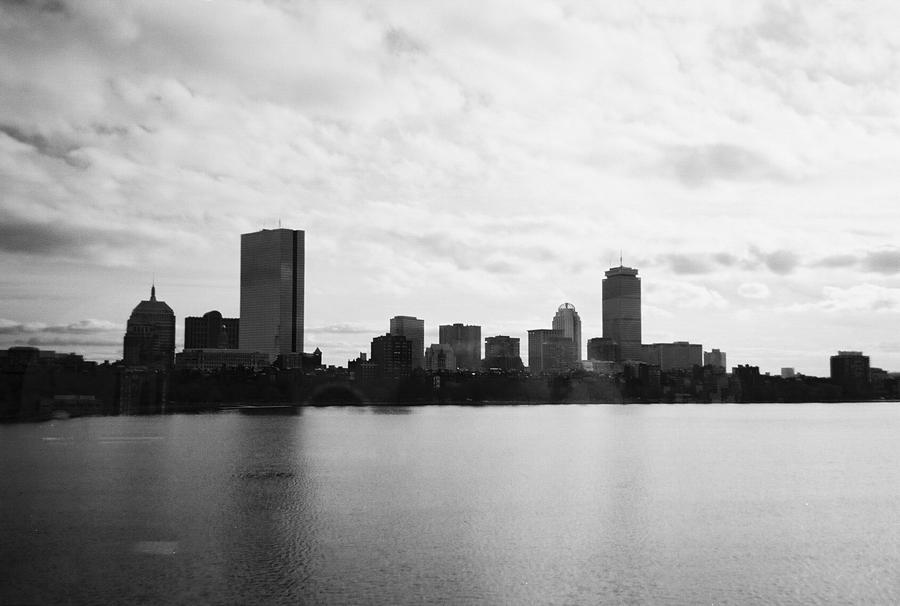 Boston Photograph - Boston skyline by Cat Rondeau