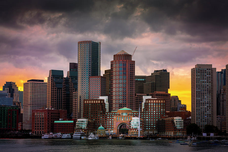 Boston Photograph - Boston Skyline by Doug Grannell