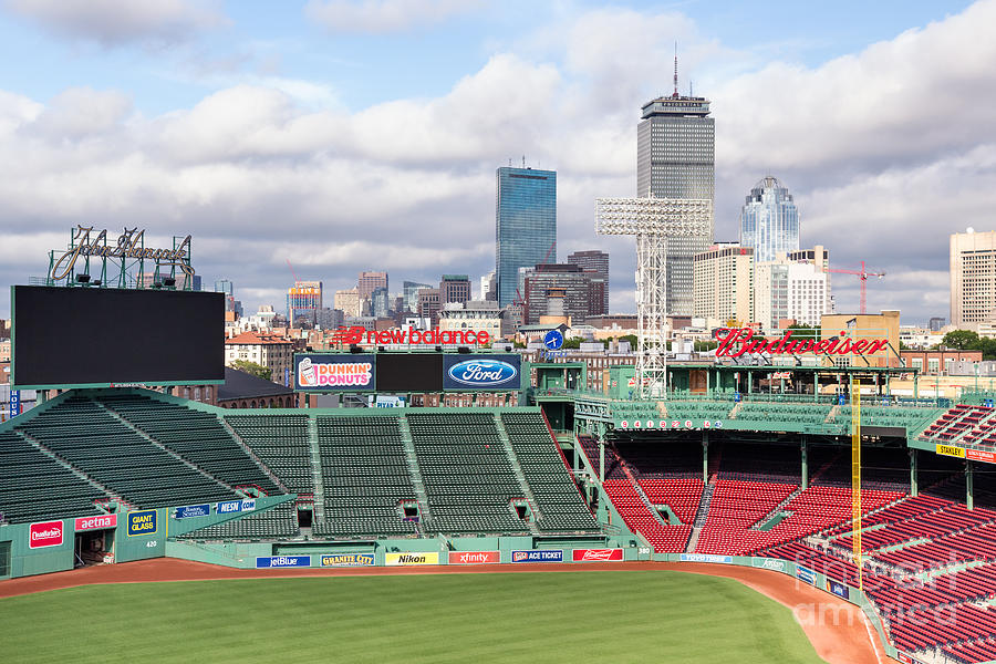 Boston Skyline from Fenway Park Photograph by Dawna Moore Photography