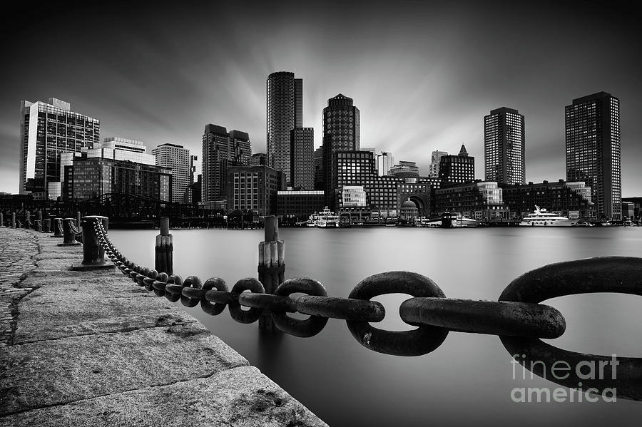 Boston Photograph - Boston Skyline by Geoffrey GILSON