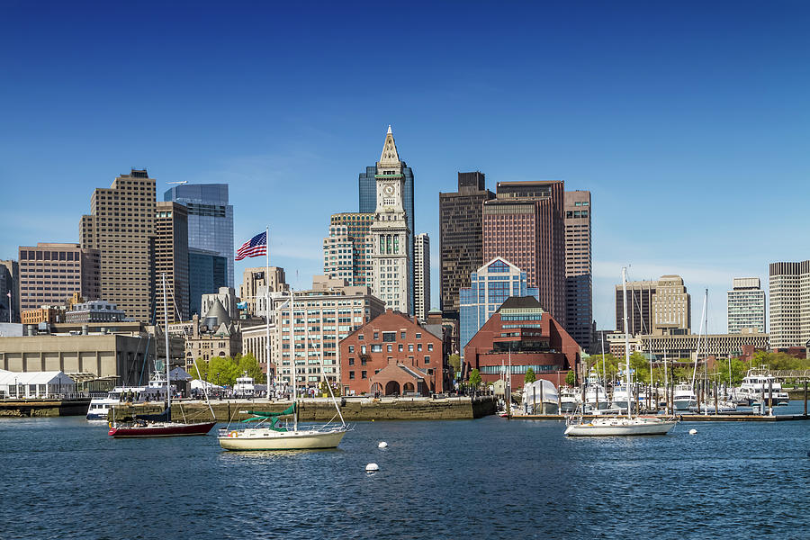 BOSTON Skyline North End and Financial District Photograph by Melanie Viola