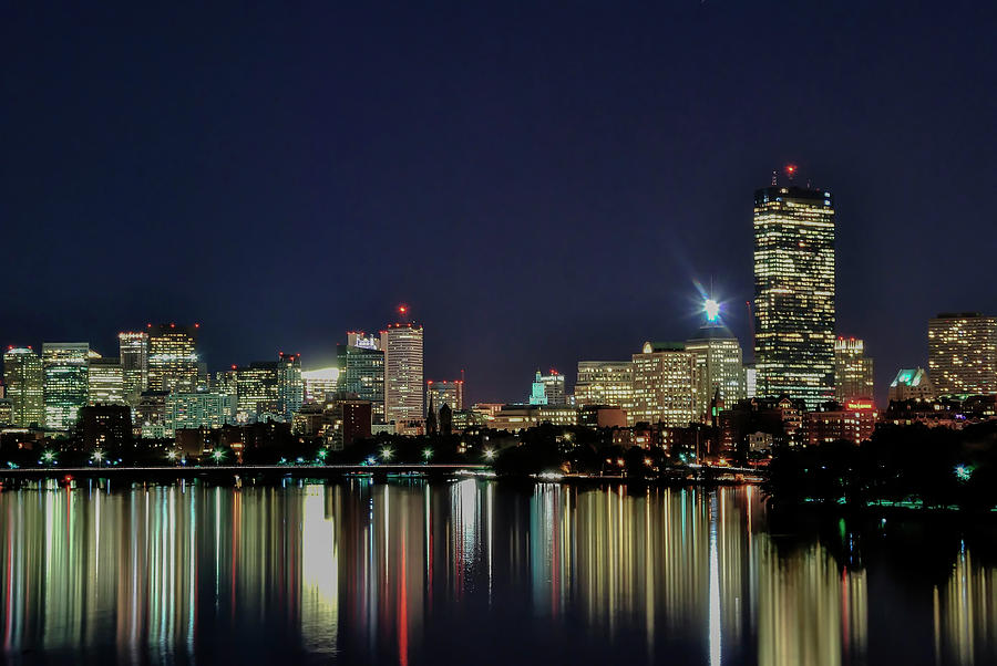 Boston Skyline on the Charles Photograph by Kevin Myron - Fine Art America
