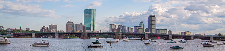 Boston Skyline Panorama Photograph by Brian MacLean