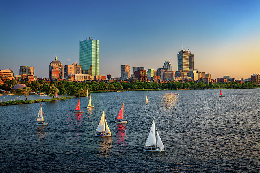 Boston Photograph - Boston Skyline Summer 2018 by Rick Berk