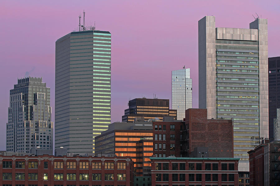 Boston State Street, Boston Fed, One Financial Center, and Millennium Tower Photograph by Juergen Roth