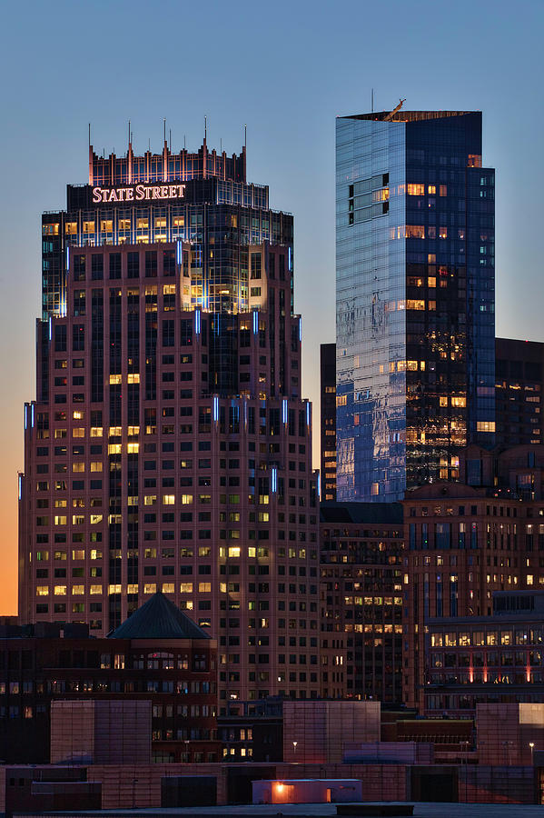 Boston State Street Corporation and Millennium Tower Photograph by Juergen Roth