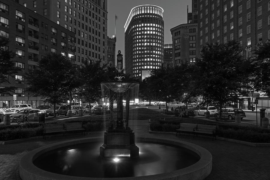 Boston Statler Park in Black and White Photograph by Juergen Roth
