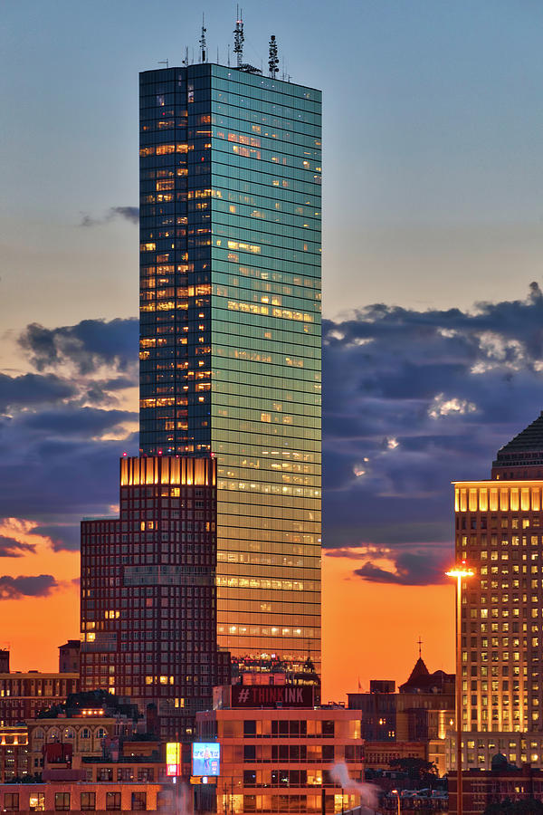 Boston Sunset and Plywood Palace Photograph by Juergen Roth