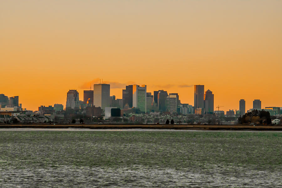 Boston Sunset Photograph by Brian MacLean