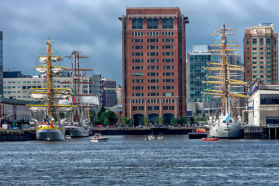 Boston Ma Photograph - Boston Tall Ships  by Larry Richardson